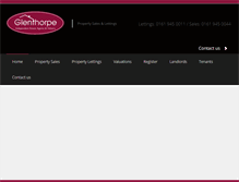 Tablet Screenshot of glenthorpehomes.co.uk